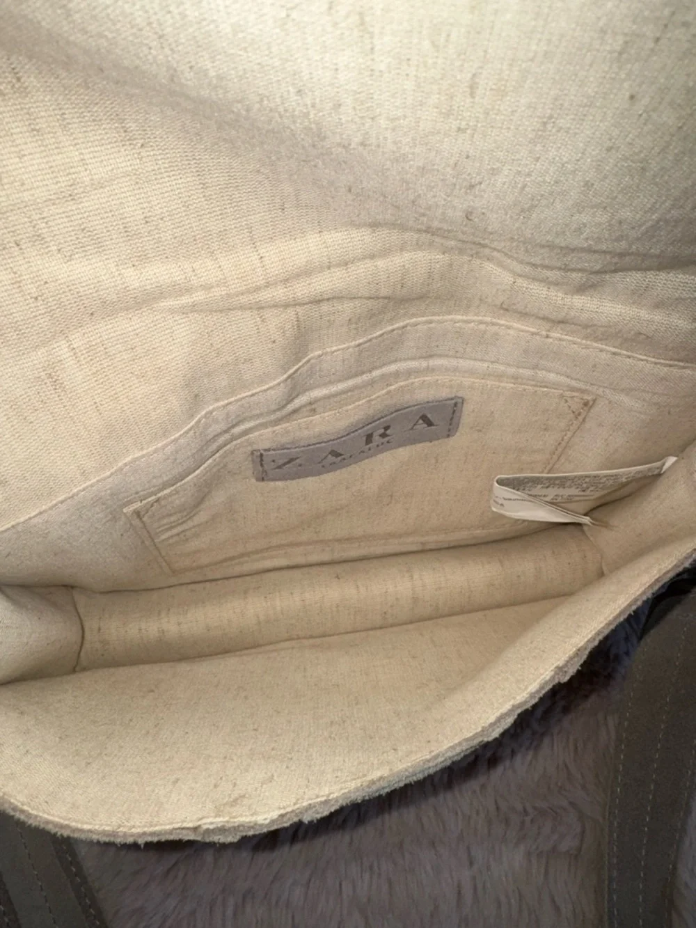 Zara Suede Leather Crossbody Bag - Picture 5 of 10